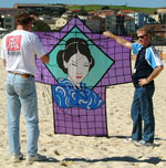 Kite on bondi beach