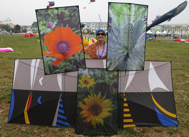 Fran at the Bintulu International Kite Festival